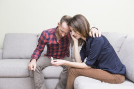 A Lovers couple scared after pregnancy test result